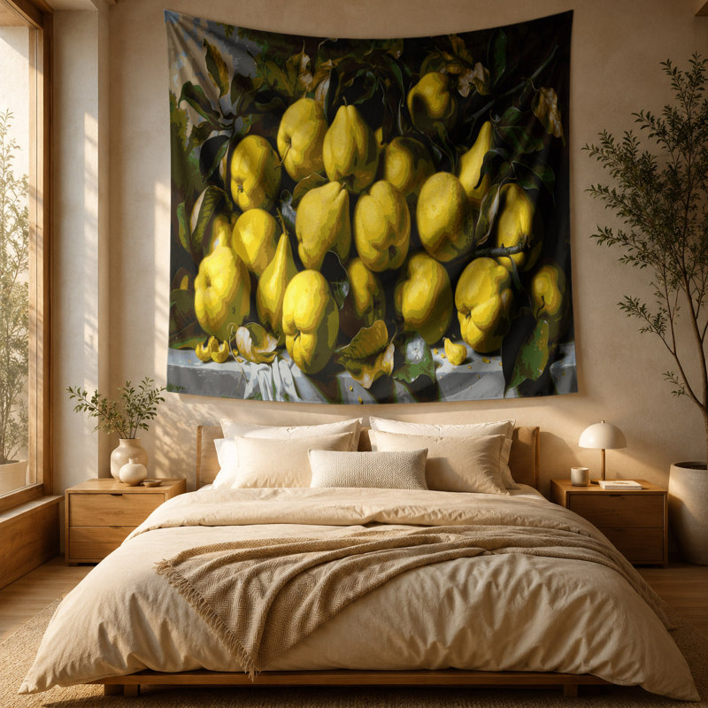 Tapisserie murale «Fruit Quince», 88 po x 104 po