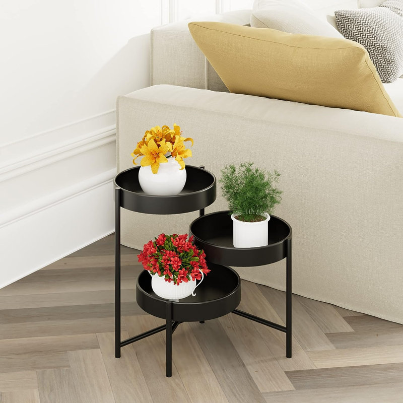Metal Plant Stand, Black
