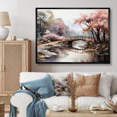 Mahadevi " Pink Bridge Misty Morning Passage "