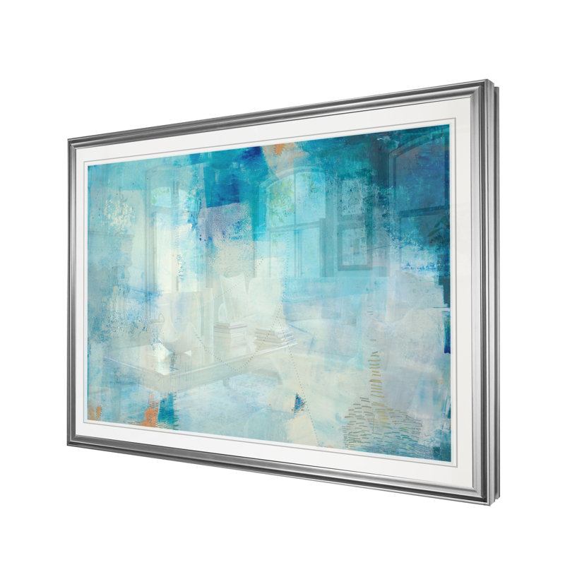 « kenning i », reproduction, H 20 po x l 24 po x P 1,5 po, Cadre argenté