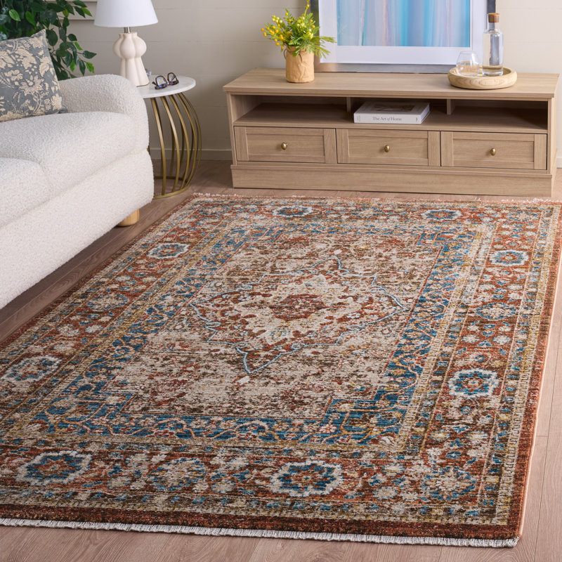 Tapis performance oriental Broomhedge Bijar, Rectangle 8 pi x 10 pi, Brown/Rust