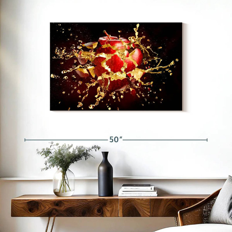 Exploding Apple, 24" H x 36" W