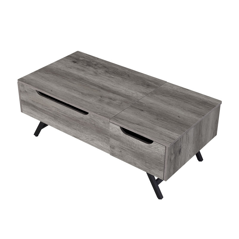 Steinhauer 1-Drawer Coffee Table, Gray Oak, 18" H x 48" L x 23" W