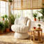Chaise d'appoint pivotante rembourrée (ensemble de 2)-1822930136