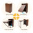 Folding Bamboo Desk with Storage Shelves