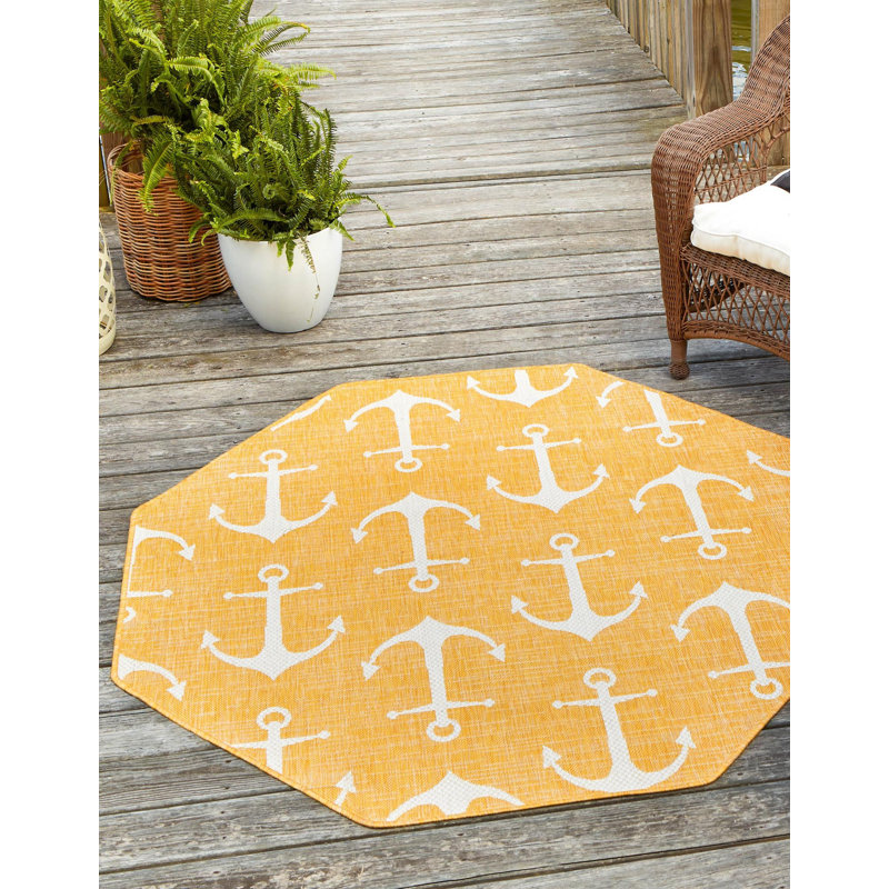 Indoor / Outdoor Rug, Octagon 5'3" x 5'3"