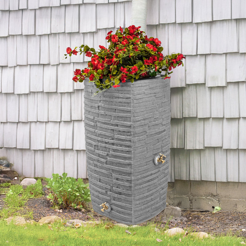 Économiseur d'eau 50 gallons Good Ideas Impressions Riverwalk, (paquet de 3), Gris foncé