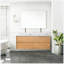 Meuble-lavabo mural flottant 60 po avec comptoir en quartz blanc et vasque rectangulaire en céramique 60 po, finition blanche avec tiroirs de rangement-305502864