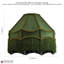 19cm H Cotton Blend Empire Pendant Shade ( Screw On ) in Green