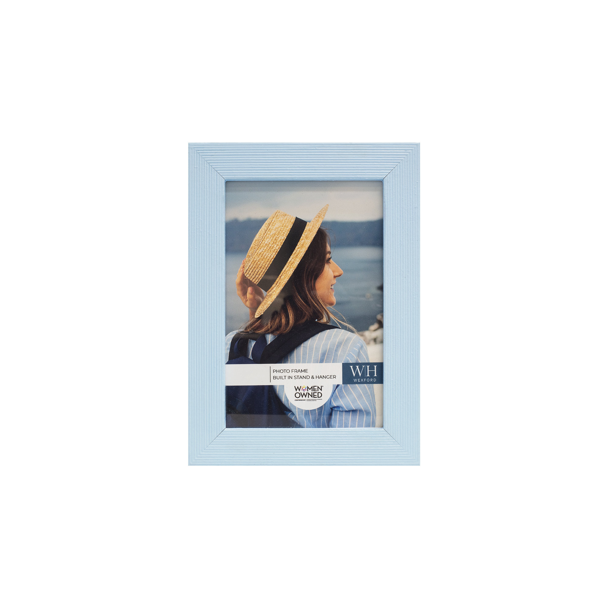 Apolline Wood Picture Frame, 3" x 5", Baby Blue