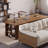 Brown Rectangular Solid Wood Desks-108190144