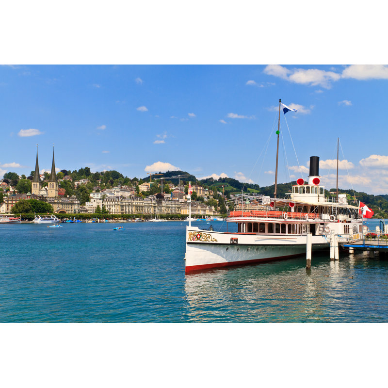 Fonsecca Lucerne City View, Suisse sur toile, H 24 po x l 36 po