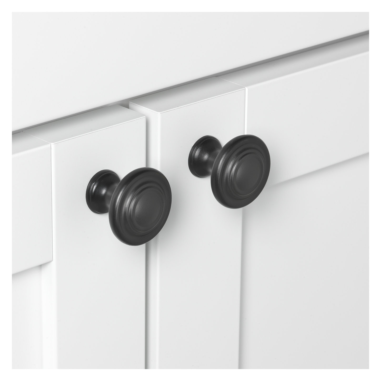Mushroom Knob Multipack, Matte Black