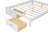 Wood Platform Bed With Upholstered Headboard And LED And 2 Drawers,Bed Frame-1061143605