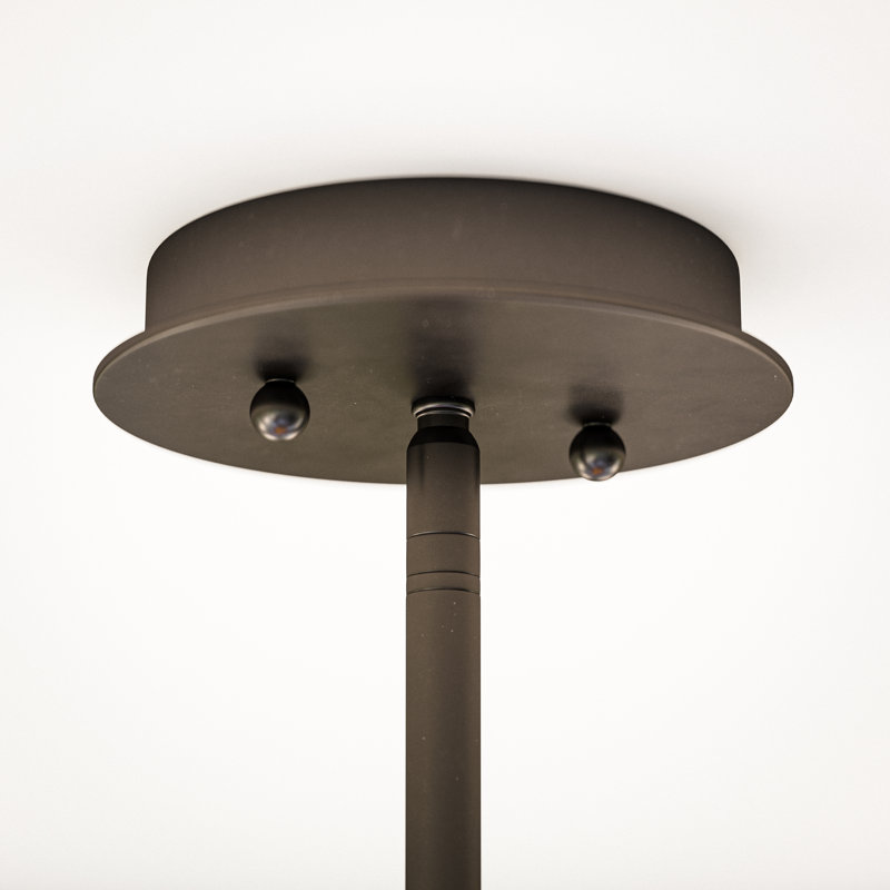 22" Oil Rubbed Bronze Drum Pendant Light with Cork Shade