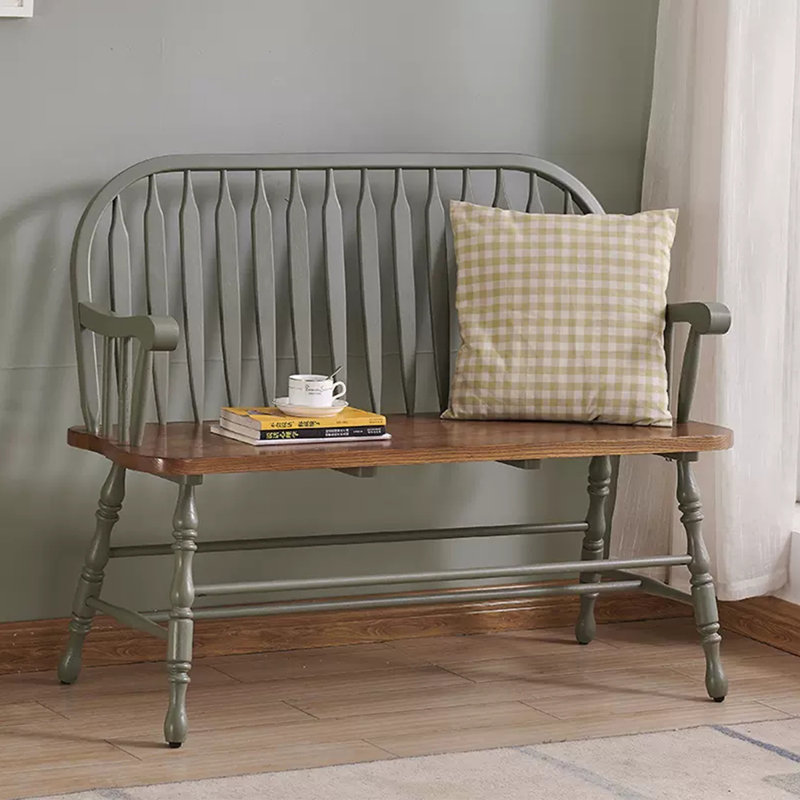 Cataleta Solid Wood Bench, Gray