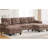 103.5" U-Shaped Chenille Fabric Sectional With Dual Chaise Lounges, Storage Pockets And Soft Armrest Pillows, Suitable For A Stress - Home Brown Couch Two Side Great Relaxed Gathering-753045850