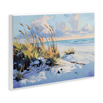 Grassy Sand Dunes Beach Wall Plaque, design by Gina Kelly