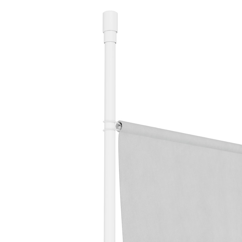 127Cm Single Panel Room Divider, Grey