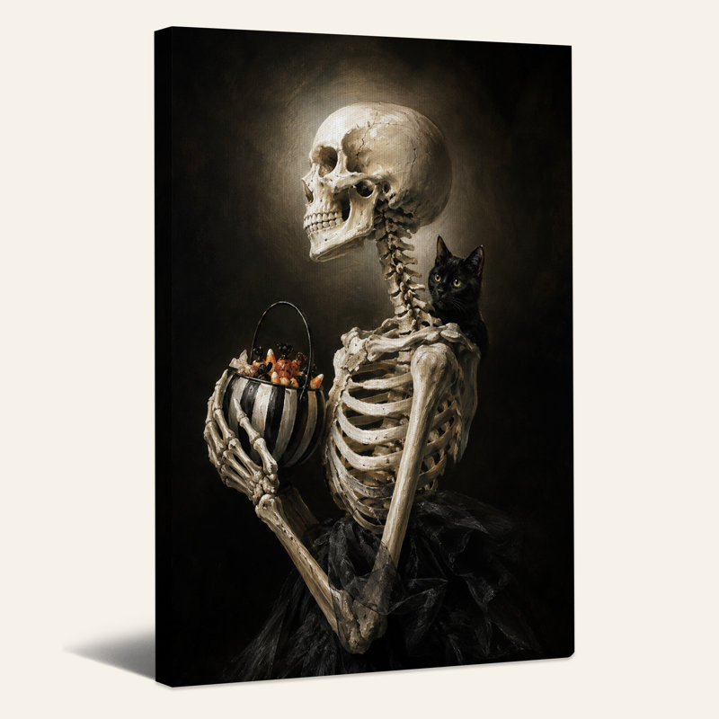 Art mural sur toile Halloween, H 48 po x l 36 po