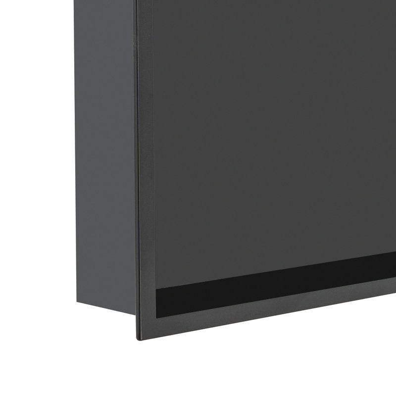 Niche de douche en acier inoxydable, Noir