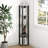 5-Tier 57.7" Corner Shelf, Open Shelves for Display and Storage-1632056468-1631997911