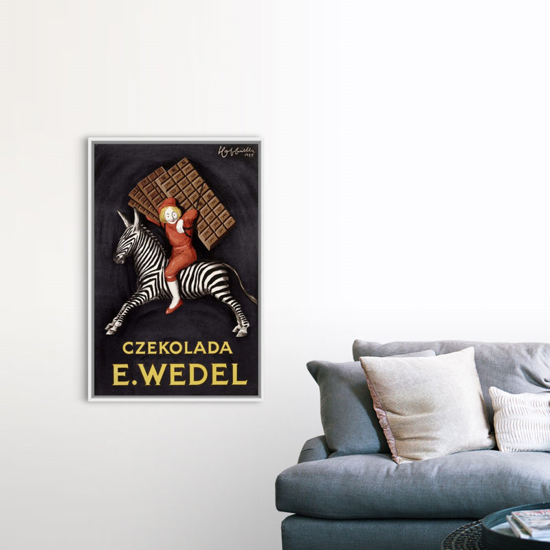 Reproduction d'art sur toile, reproduction d'art sur toile tendue, par Leonetto Cappiello, Cadre blanc