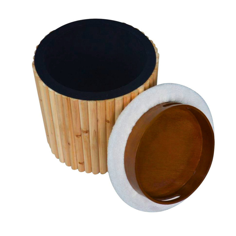 Tabouret d'appoint rembourré 16 po Raffaele