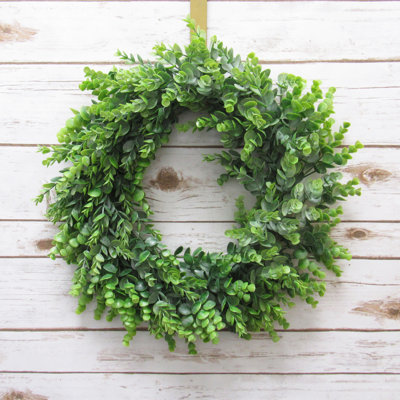 Couronne en plastique eucalyptus