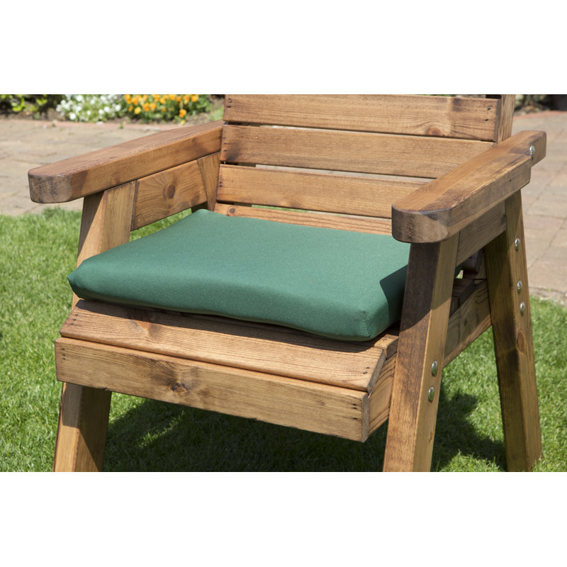 Faulkner 6 Seater Dining Set with Cushions and Parasol, Green