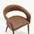 Modern Faux Leather Dining Arm Chairs, Upholstered Kitchen Chairs with Metal Frame, Easy Clean PU Leather-600161798