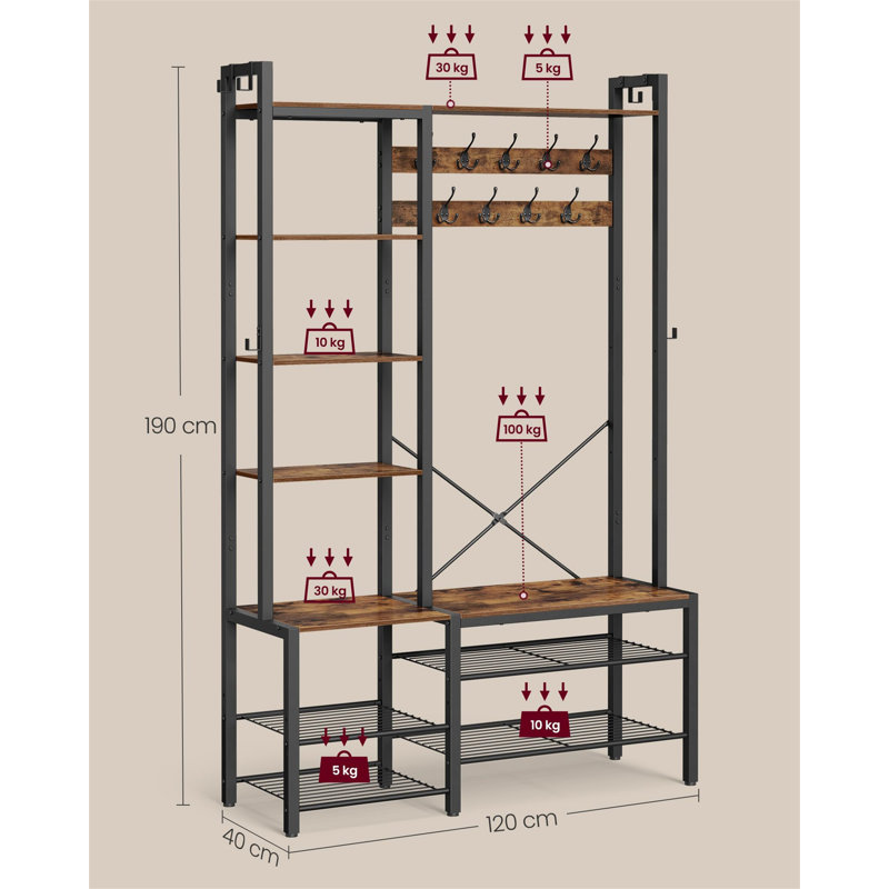 Anatasia 120cm Clothing Rack