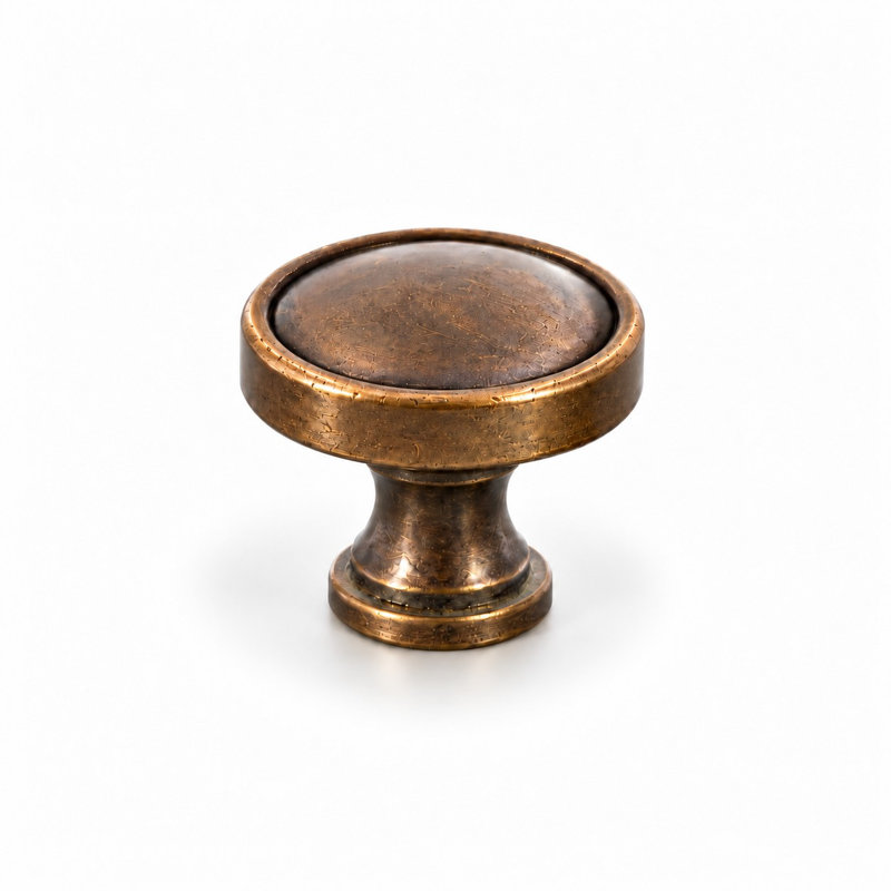 Alden – Round Domed Cabinet Knob in Antique Bronze