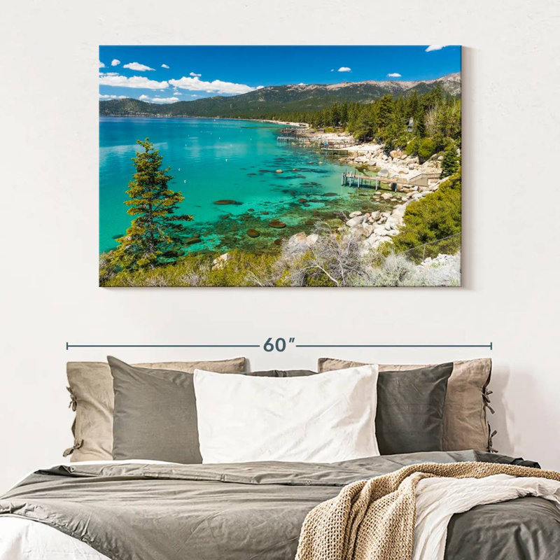 Plage cachée d'Alvord Lake Tahoe, H 34 po x l 51 po