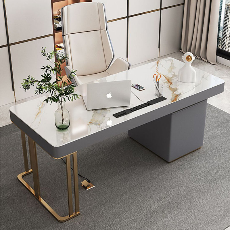 Bureau moderne et simple à tiroir, H 29,53 po x l 55,12 po x P 27,56 po