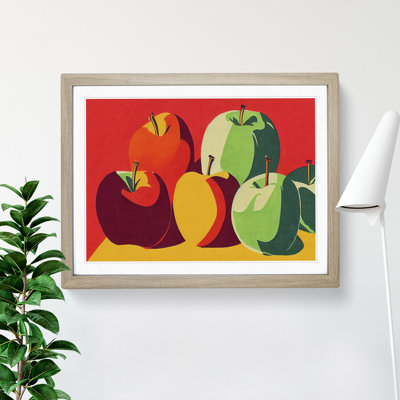 Pop Apple Fruit Vol.2 Abstract - Single Picture Frame Print