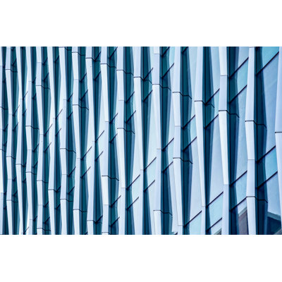 Modern Office Building - Wrapped Canvas Print