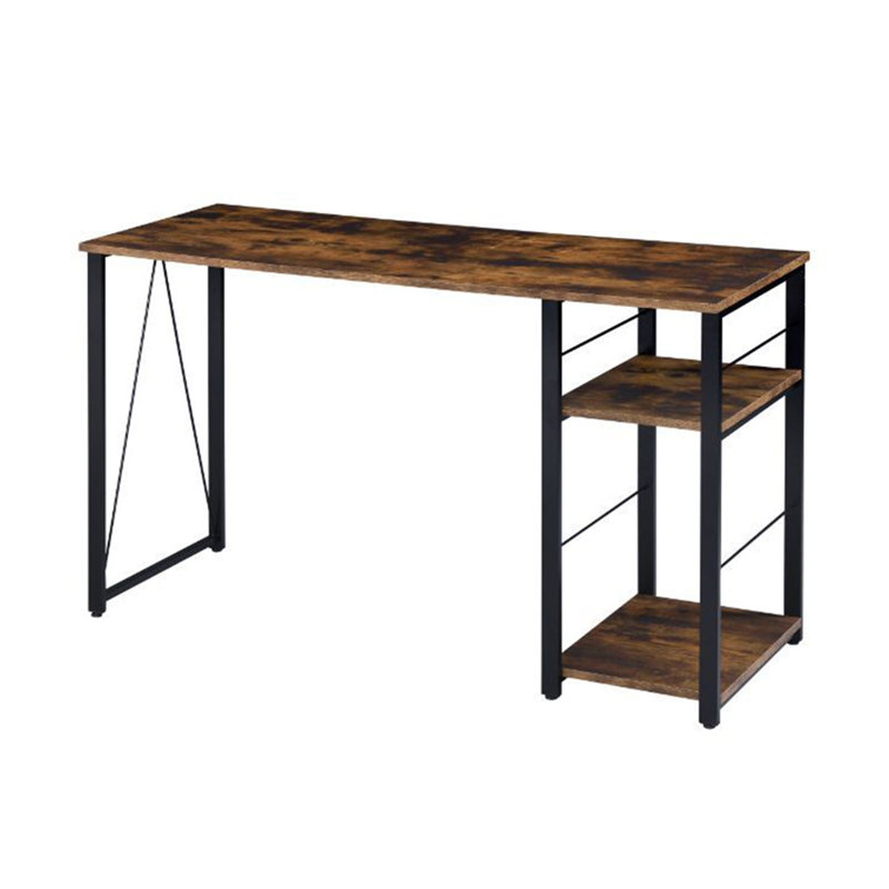 Bureau d'écriture rectangulaire avec tablette à 2 niveaux, Chêne antique