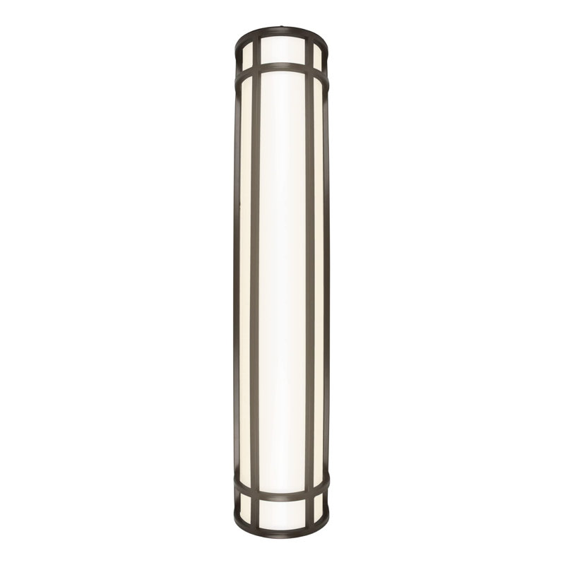 Luminaire à cloison d'extérieur à DEL Fay, H 30 po x l 6,25 po x P 4 po