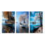 «Blue Lakeside Hideaway», 3 pièces sur toile-1670909369-1670909375