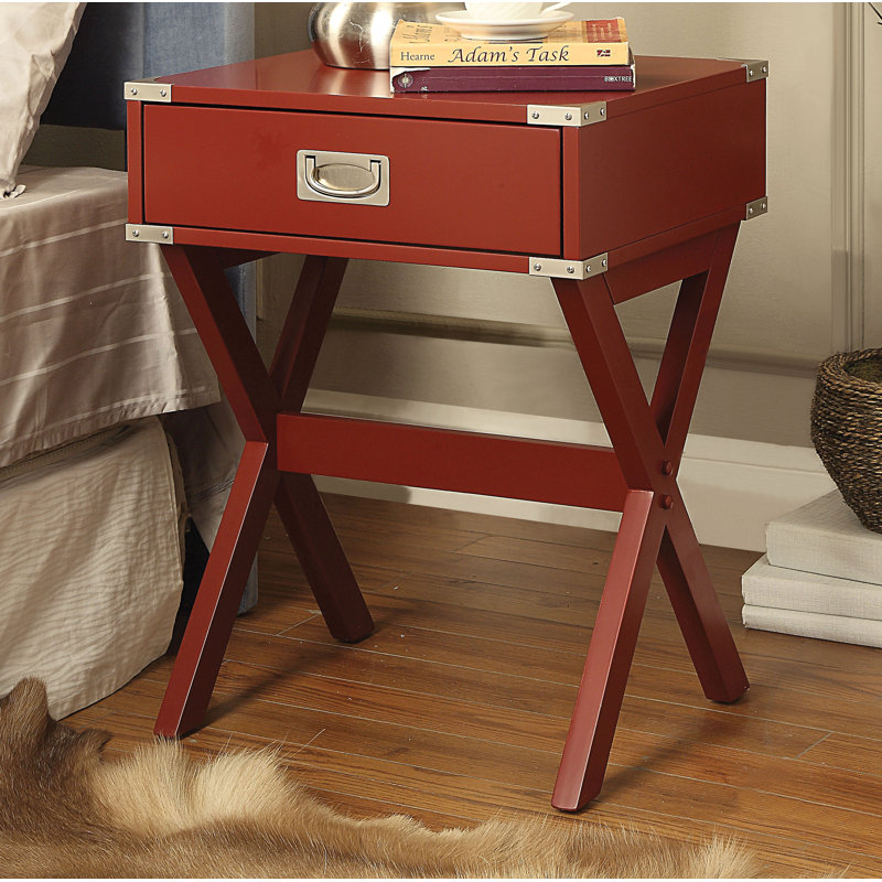 Table de bout Safi, Rouge