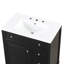 Meuble-lavabo de 30 po avec comptoir d'évier, meuble-lavabo avec porte et deux tiroirs, planches en MDF, bois massif, un paquet-982107297