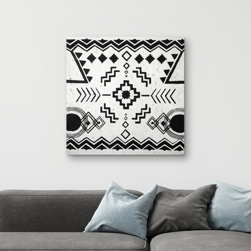Ethnic patterns - 32"x32" art on canvas