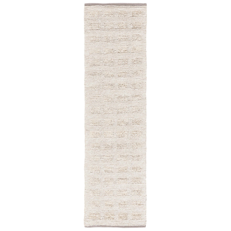 Kanessha Hand Woven Wool/Jute Rug in Beige, Runner 2'3" x 8'
