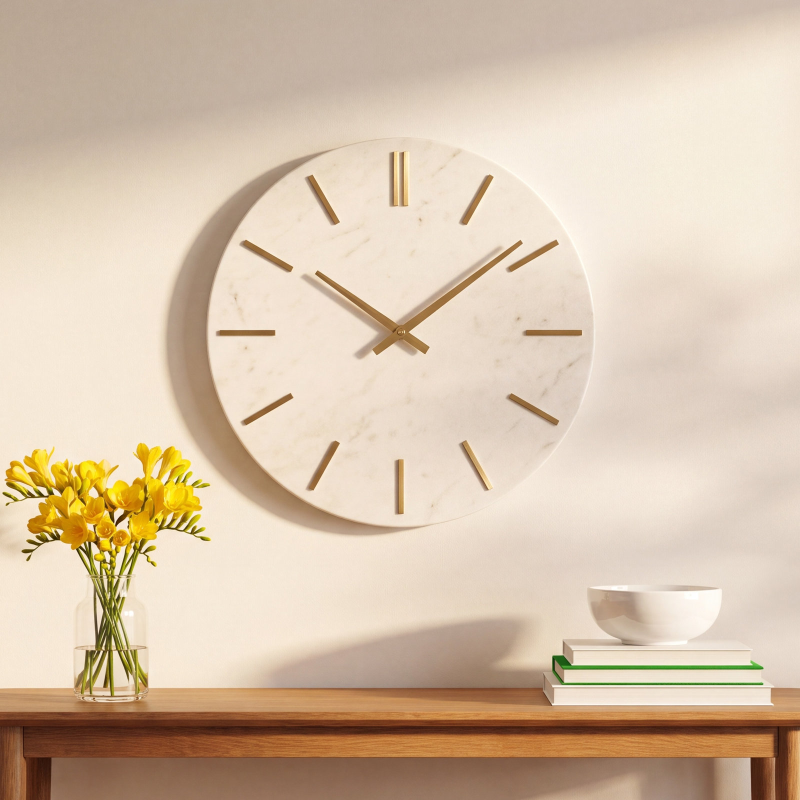 Reese Marble Wall Clock