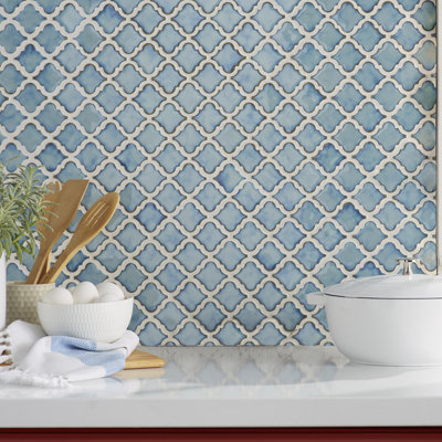 Hudson Tangier 12-3/8 " x 12-3/8 " Porcelain Mosaic Floor and Wall Tile