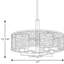 Luminaire suspendu tambour unique à 4 lumières Attiyya-29242647