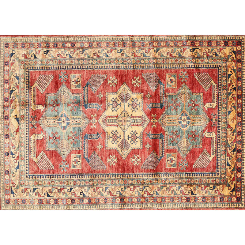 Tapis oriental multicolore tissé à la machine Oriental