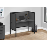 Office Cubicle, 48"l, Desk, Work, Commercial Grade, Laminate, Metal, Contemporary, Modern
