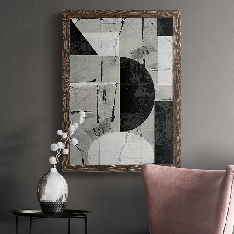 Abstrait Neutralité I - reproduction de photo sur toile simple, H 37,5 po x l 27,5 po x P 1 po, Noyer
